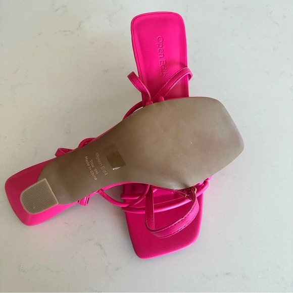 Open edit Rachel Sandal in hot pink Size: 9 - Picture 4 of 7